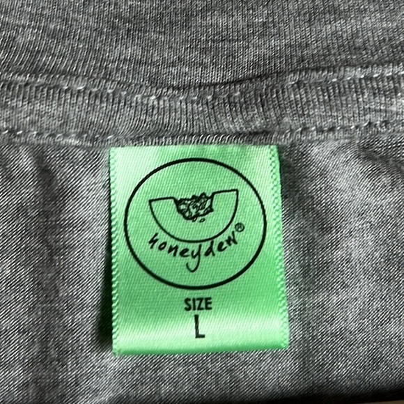 Honeydew Intimates Heathered Gray Short Sleeve Pocket Sleep Shirt Size Large - Picture 5 of 9